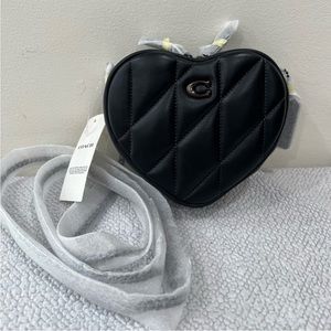 Brand New Coach Heart 14 Quilted